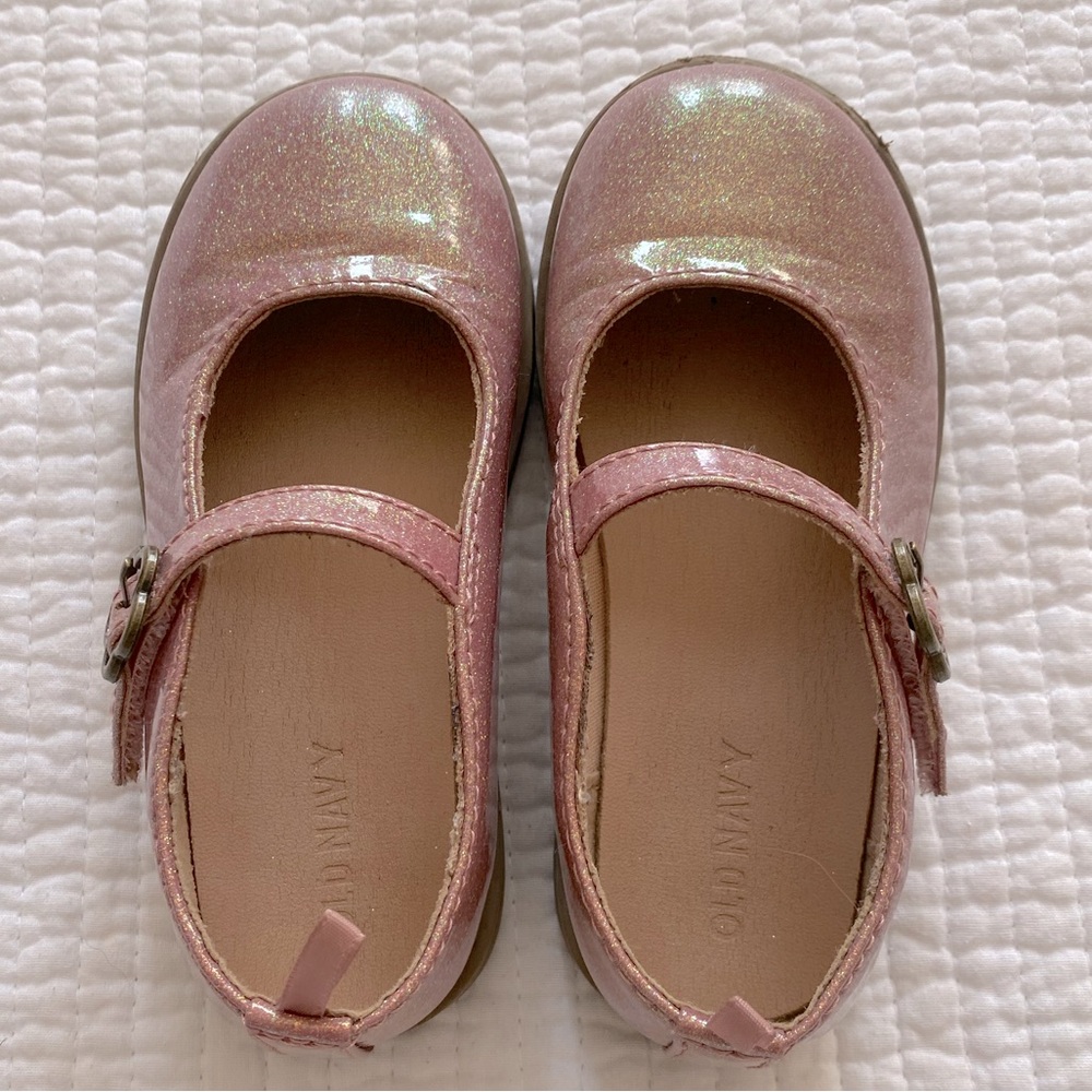 👡s: 2 for $20, 3 for $25  Old Navy Iridescent Pink Mary Janes